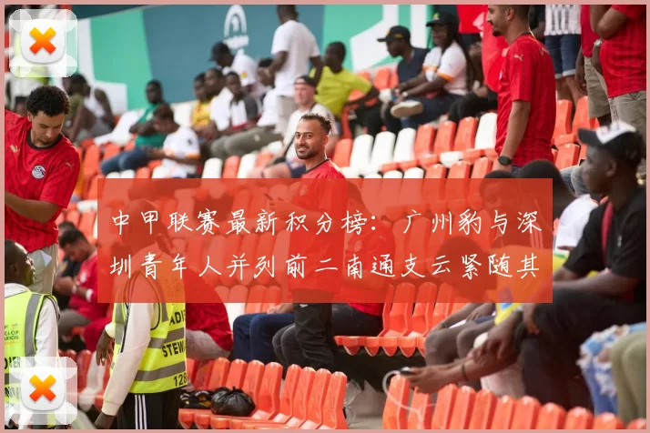 中甲联赛最新积分榜：广州豹与深圳青年人并列前二南通支云紧随其后